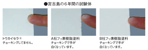 宮古島の6年間の試験体